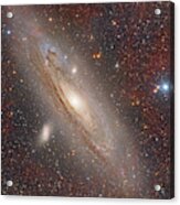 Andromeda With Hydrogen Clouds Acrylic Print