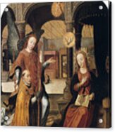 Annunciation, 1516-1517. Artist Jean Acrylic Print