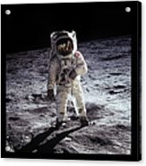 Apollo 11 Moon Triptych Acrylic Print