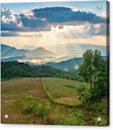 Appalachian Mountains Nc Heavenly Max Patch Acrylic Print