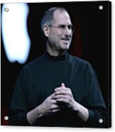 Apple Ceo Steve Jobs Delivers Opening Acrylic Print
