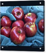 Apples On A Towel Acrylic Print