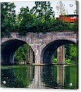 Arched Train Bridge Acrylic Print