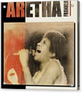 Aretha Franklin 1970 Acrylic Print