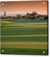 Arizona Golf Course At Sunrise Acrylic Print