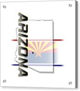 Arizona State Vertical Print Acrylic Print