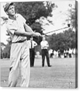Arnold Palmer Swinging Club Acrylic Print