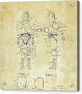 Astronaut Space Suit Patent 1968 - Vintage Acrylic Print