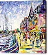 At The Harbor Of Honfleur Acrylic Print