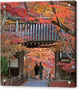 Autumn At Komyoji Temple In Kyoto, Japan Acrylic Print