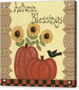 Autumn Blessings Acrylic Print