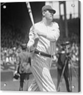 Babe Ruth Batting Acrylic Print