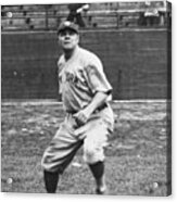 Babe Ruth In Right Field Acrylic Print