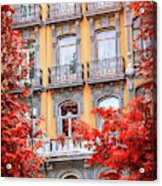 Balconies Of Madrid Spain Acrylic Print