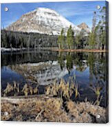 Bald Mountain And Mirror Lake - Uinta Mountains, Utah Acrylic Print