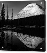 Bald Mountain Sunrise Black And White - Uinta Mountains, Utah Acrylic Print