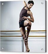 Ballet Dancer Extending Arm While Acrylic Print