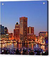 Baltimore Cityscape Acrylic Print