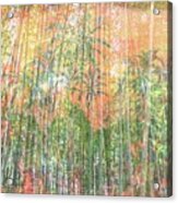 Bamboo Jungle Overlay Acrylic Print