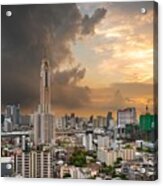 Bangkok, Thailand Urban Cityscape Acrylic Print