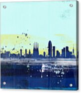 Barcelona Abstract Skyline Acrylic Print