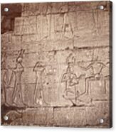 Bas-relief On The Facade Of Ramses Tomb Acrylic Print