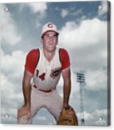 Baseball Player Pete Rose In Spring Acrylic Print