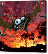 Bats At Sunset Acrylic Print