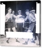 Battling Siki & Tommy Loughran In Ring Acrylic Print
