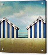 Beach Huts Acrylic Print