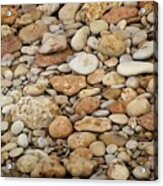 Beach Stones Binigaus Menorca Acrylic Print