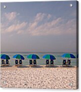 Beach Umbrellas Acrylic Print