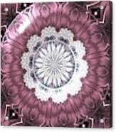 Bejeweled Royal Purple Diadem Fractal Abstract Acrylic Print