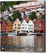 Bergen Old Town Acrylic Print
