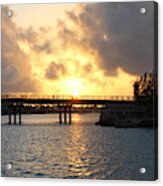 Bermuda Sunset Over Bridge Acrylic Print