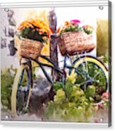 Bicycles And Bouquets Acrylic Print