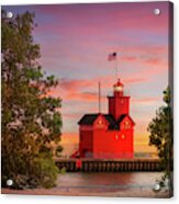 Big Red Lighthouse In Holland, Michigan Acrylic Print