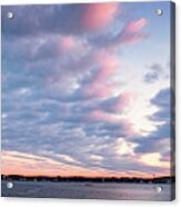 Big Sky Over Portsmouth Light. Acrylic Print