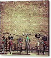 Bike Parking In Bologna, Italy Acrylic Print