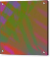 Abstract Art Tropical Blinds Neon Acrylic Print