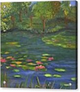 Blooming Pond Acrylic Print