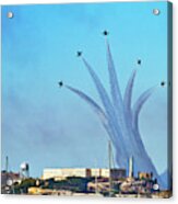 Blue Angels Over Alcatraz Island 2 Acrylic Print