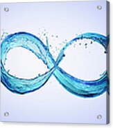 Blue Water Infinity Acrylic Print