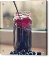 Blueberries And Jam Acrylic Print