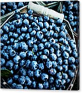 Blueberries At Farmers Market Acrylic Print