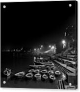 Boat Terminal, Varanasi Acrylic Print