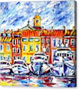 Boats Of St. Tropez Acrylic Print