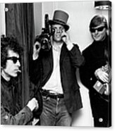 Bob Dylan & D.a. Pennebaker From Dont Acrylic Print