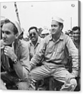 Bob Hope Sits In Audience With Sailors Acrylic Print