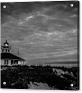 Boca Grande Lighthouse Black And White Acrylic Print